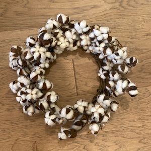 Cotton wreath